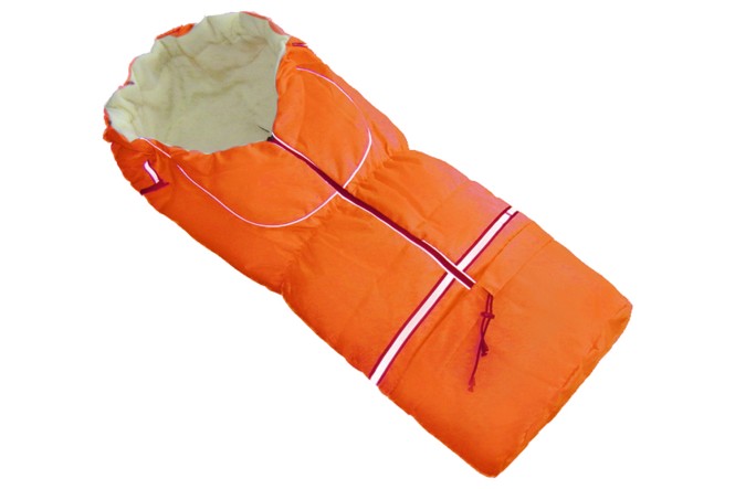 Fußsack NILS FLEECE 110 cm 6 Monate bis 4 Jahre | 40 Farben 09 Orange